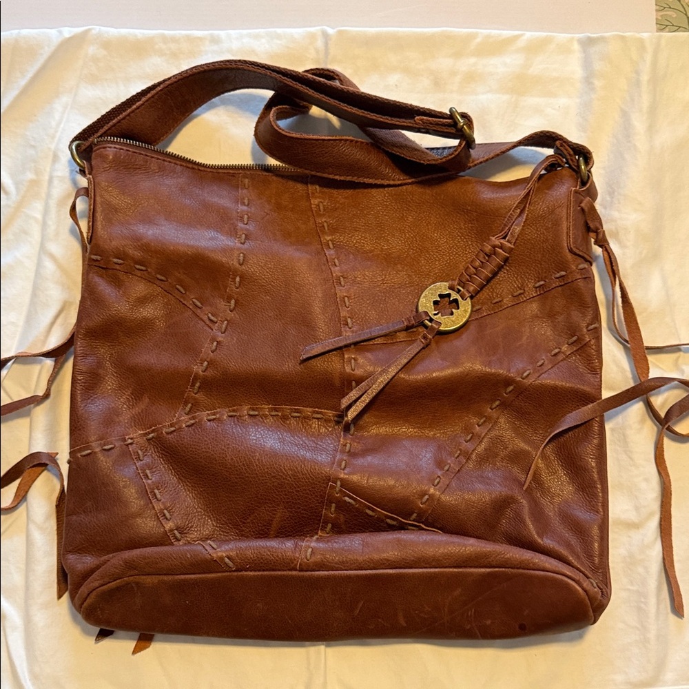 LUCKY Brand Brown Leather Women Bag